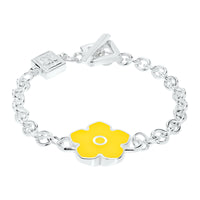 Flower Power - Bracelet - Yellow Enamel - 925 Sterling Silver - Gab Mc Neil