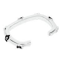 Flower Power - Cuff - Black Enamel - 925 Sterling Silver - Gab Mc Neil