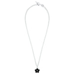 Flower Power - Necklace - Black Enamel - 925 Sterling Silver - Gab Mc Neil