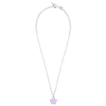 Flower Power - Necklace - Lilac Enamel - 925 Sterling Silver - Gab Mc Neil