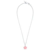 Flower Power - Necklace - Pink Enamel - 925 Sterling Silver - Gab Mc Neil