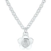 Flower Power - Necklace - Red Enamel - 925 Sterling Silver - Gab Mc Neil