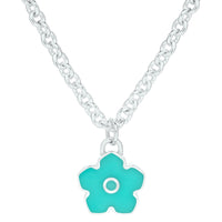 Flower Power - Necklace - Turquoise Enamel - 925 Sterling Silver - Gab Mc Neil