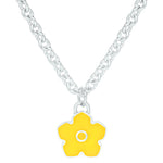 Flower Power - Necklace - Yellow Enamel - 925 Sterling Silver - Gab Mc Neil