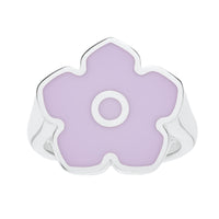 Flower Power - Ring - Lilac Enamel - 925 Sterling Silver - Gab Mc Neil