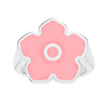 Flower Power - Ring - Pink Enamel - 925 Sterling Silver - Gab Mc Neil